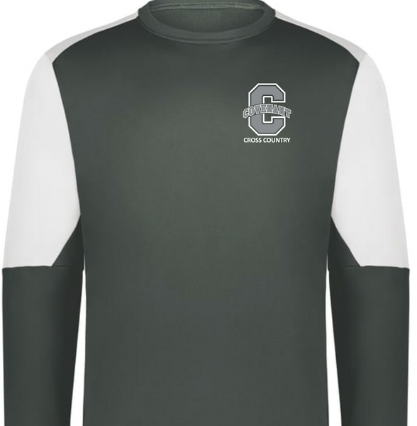 Covenant Fall Sports - Color Block Crewneck Sweatshirt - Grey