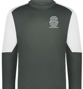 Covenant Fall Sports - Color Block Crewneck Sweatshirt - Grey