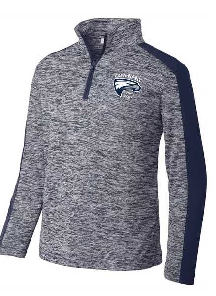 Covenant Fall Sports - Heather Navy 1/4 Zip