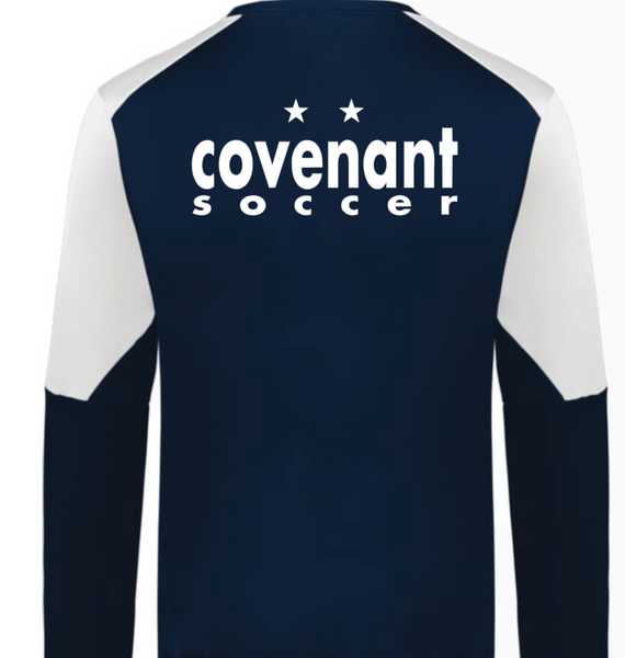 Covenant Fall Sports - Color Block Crewneck Sweatshirt - Navy