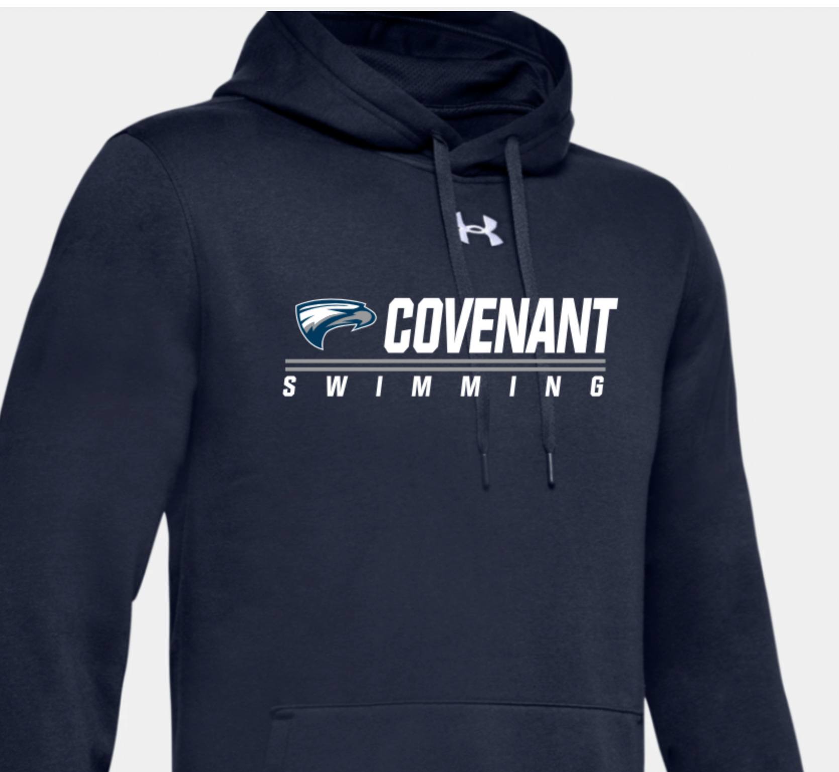 Covenant Swim Team - Fleece Hoodie - Navy