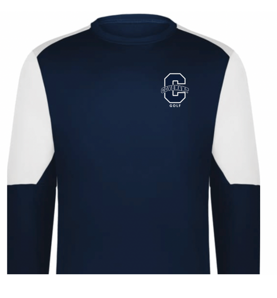 Covenant Spring Sports - Color Block Crewneck Sweatshirt - Navy