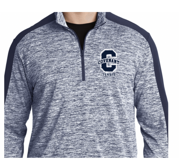 Covenant Spring Sports - Heather Navy 1/4 Zip