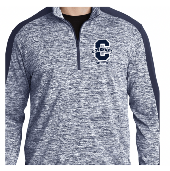 Covenant Spring Sports - Heather Navy 1/4 Zip