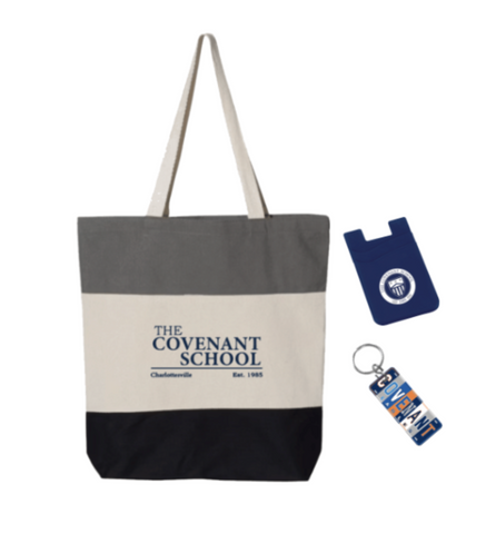 Tri-Color Tote Bag / Keychain / Phone Case
