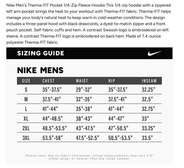 Covenant Coaches - Nike 1/2 Zip midweight