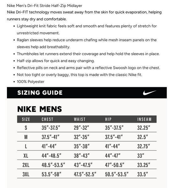Covenant Coaches - Nike 1/2 Zip midweight