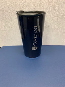 Coffee Mug - Navy Reactive Tumbler - Ceramic