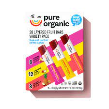 Food /Drinks -Layered Organic Fruit Bar